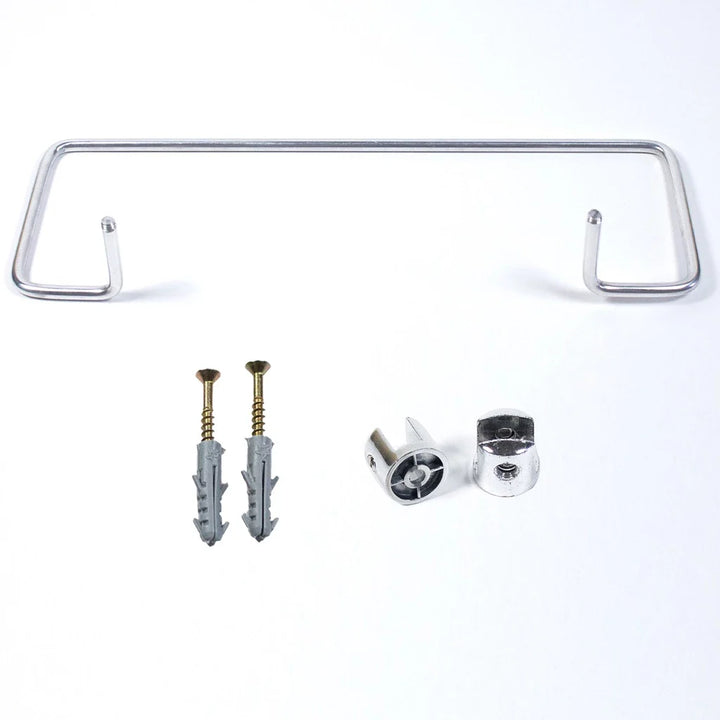 Porta shampoo reto com saboneteira em vidro 40x10cm - Verona Decor - VERONA DECOR