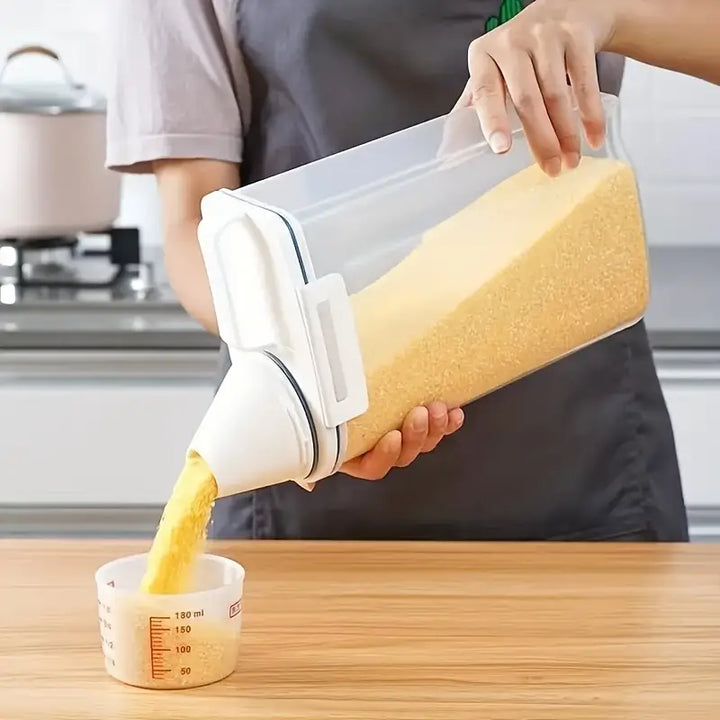 Kit 3 Potes Hermético 2L Com Medidor Organizador De Alimentos - Verona Decor - VERONA DECOR