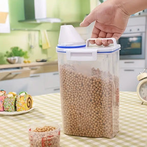 Kit 3 Potes Hermético 2L Com Medidor Organizador De Alimentos - Verona Decor - VERONA DECOR