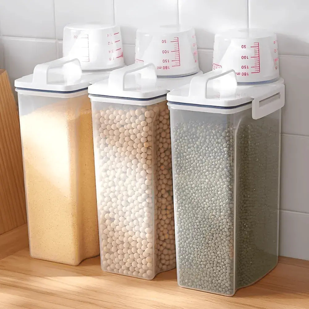 Pote Hermético 2L Com Medidor Organizador De Alimentos Mantimentos - Verona Decor - VERONA DECOR