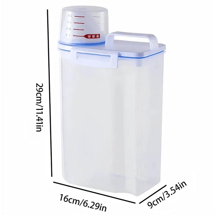 Pote Hermético 2L Com Medidor Organizador De Alimentos Mantimentos - Verona Decor - VERONA DECOR