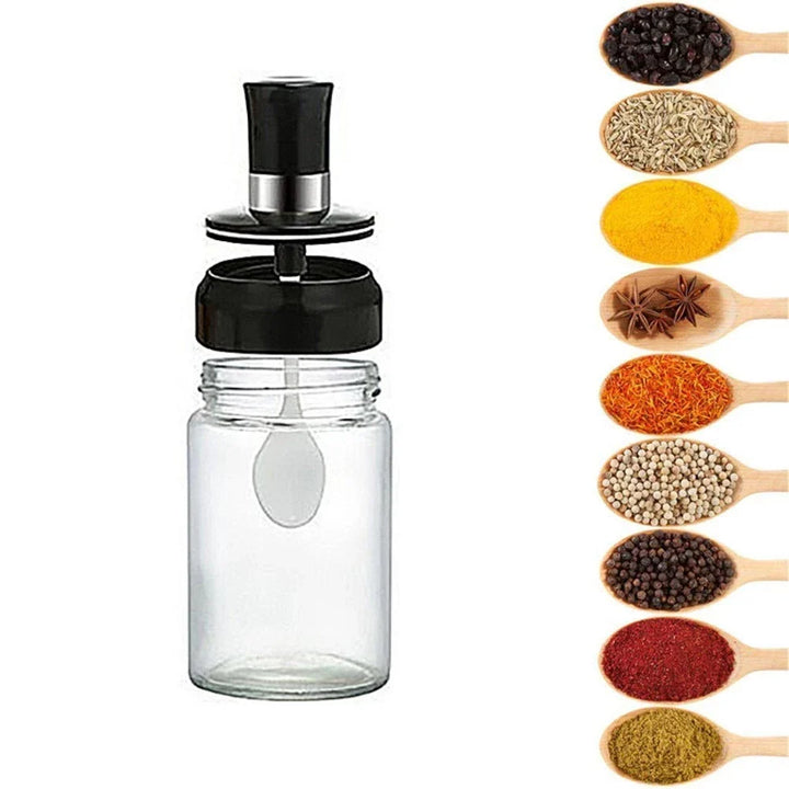 Porta Condimento com Colher Kit 6 unidades - Verona Decor - VERONA DECOR