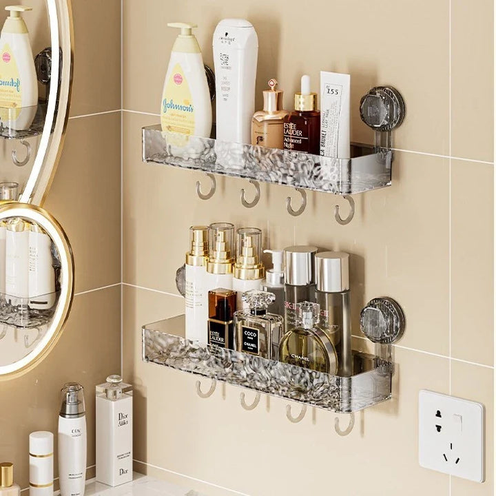 Suporte De Shampoo Prateleiras De Banheiro Sem Furo Acrilico - Verona Decor - VERONA DECOR