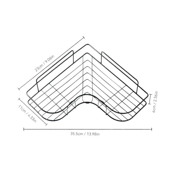 Kit 2 Prateleira Para Banheiro Canto Porta Shampoo - Verona Decor - VERONA DECOR
