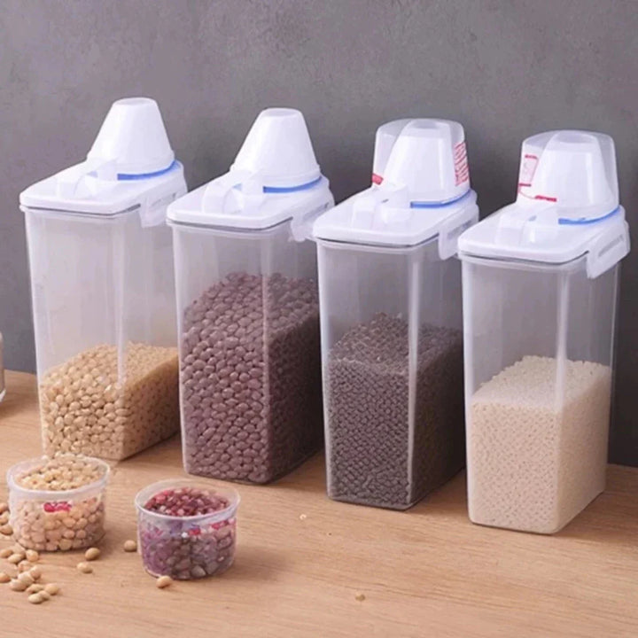 Pote Hermético 2L Com Medidor Organizador De Alimentos Mantimentos - Verona Decor - VERONA DECOR