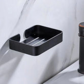 Saboneteira De Banheiro De Alumínio Preto - VERONA DECOR