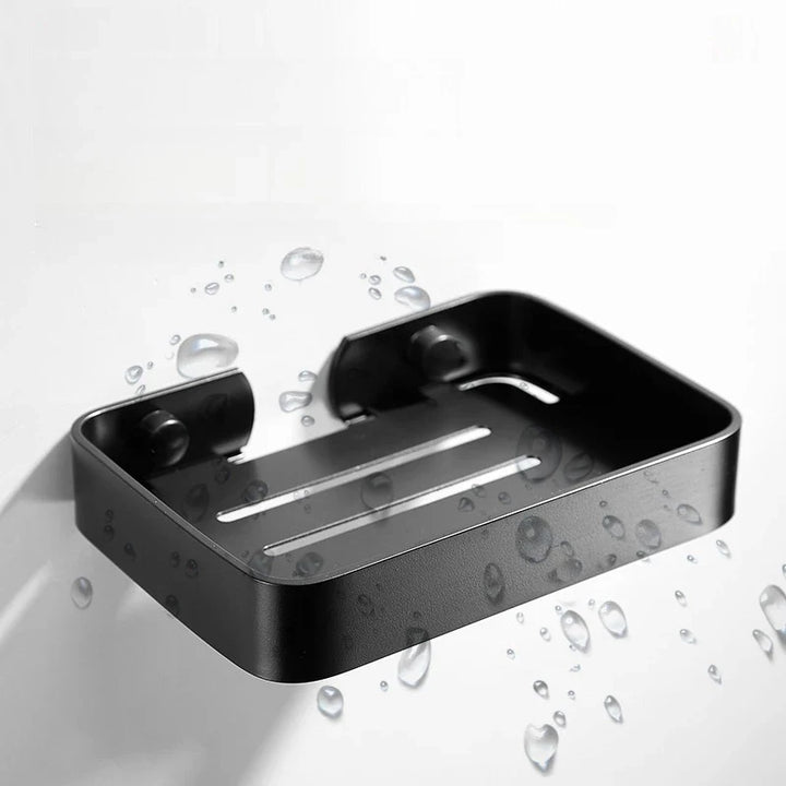 Saboneteira De Banheiro De Alumínio Preto - VERONA DECOR