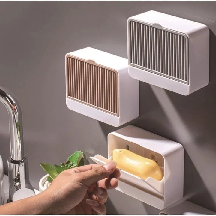 Saboneteira Suporte para Parede com Fixação Adesiva – Porta Sabonete Prático e Sem Perfuração - Verona Decor - VERONA DECOR