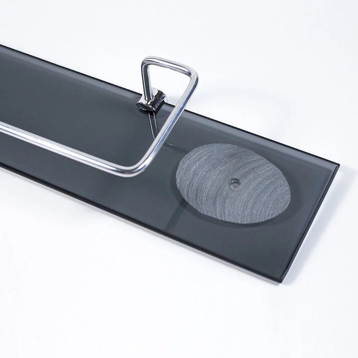 Porta shampoo reto com saboneteira em vidro 40x10cm - Verona Decor - VERONA DECOR