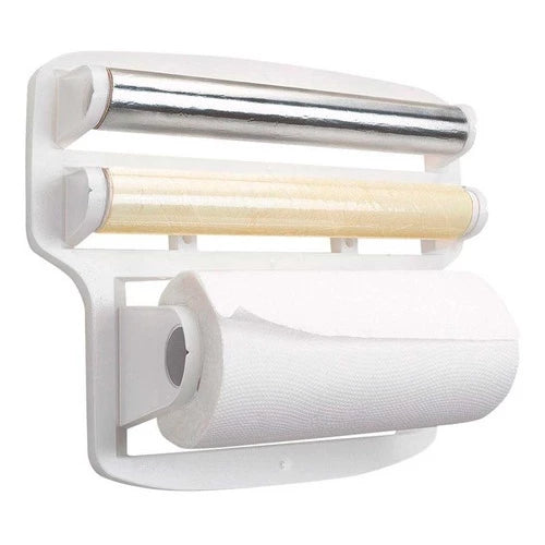Porta Papel Toalha Triplo 3 em 1 – Praticidade em um Só Produto - VERONA DECOR