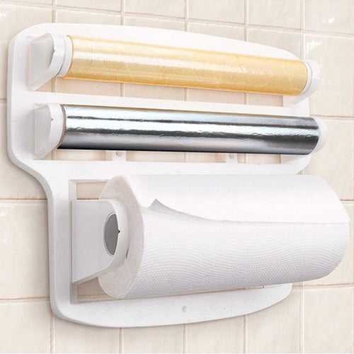 Porta Papel Toalha Triplo 3 em 1 – Praticidade em um Só Produto - VERONA DECOR