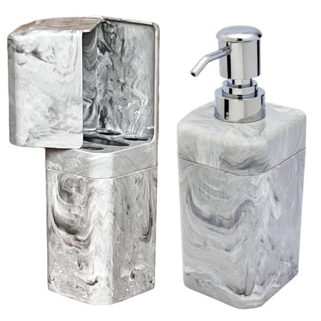 Porta Escova de Dente Kit Elegant - Verona Decor - VERONA DECOR