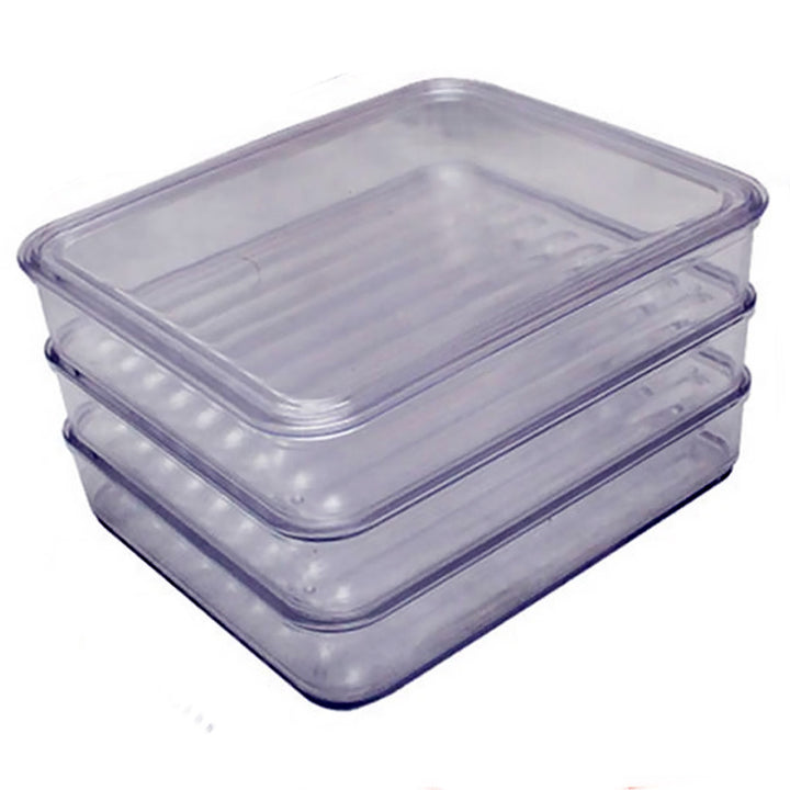 Porta Frios Triplo Acrílico + Pegador Inox – Conservação e Organização - Verona Decor - VERONA DECOR