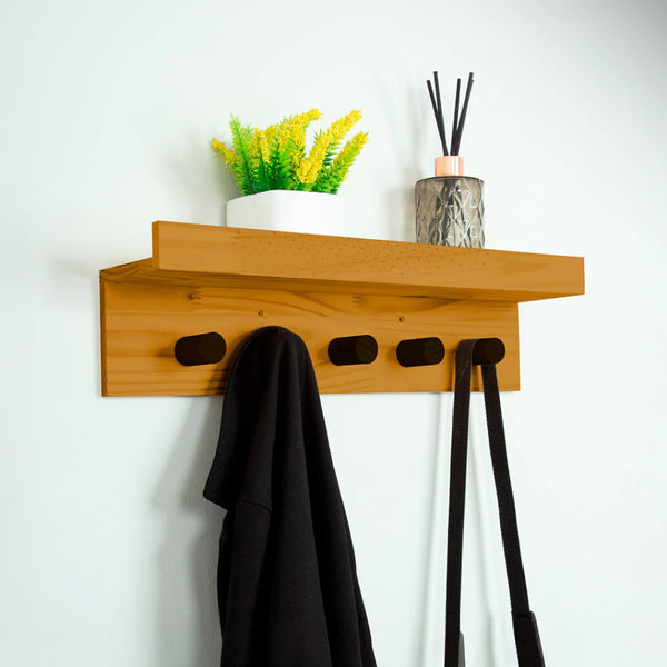 Cabideiro de Parede em Madeira - Verona Decor