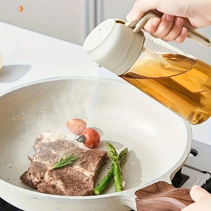 Spray Borrifador para Azeite e Óleo Antirrespingo - Porta Azeite de Vidro 470ml - Verona Decor - VERONA DECOR