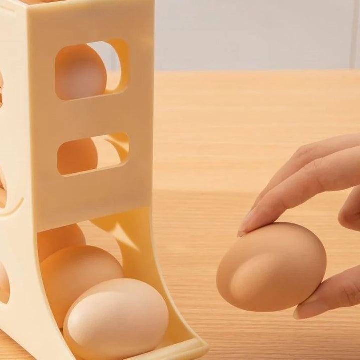 Organizador Porta Ovos 4 Andares Rolante – Suporte para 30 Ovos -  Verona Decor - VERONA DECOR