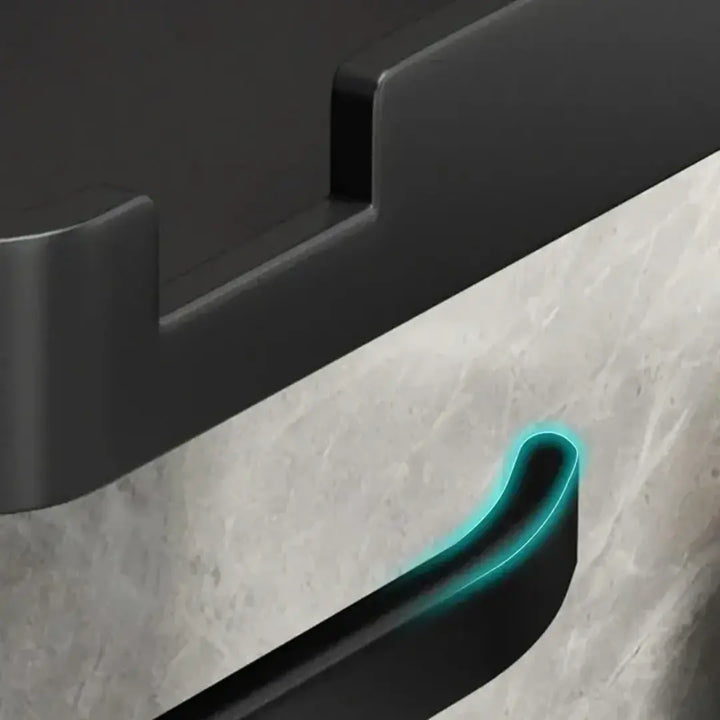 Suporte Banheiro Porta Papel Higiênico Preto - Verona Decor - VERONA DECOR