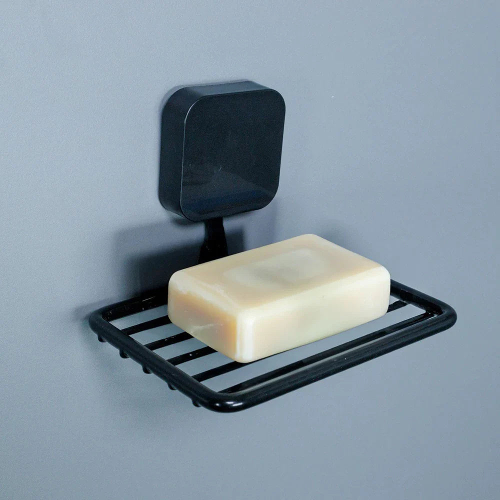 Porta Sabonete Saboneteira Sabão De Aço Com Adesivo Para Fixação Para Parede - VERONA DECOR