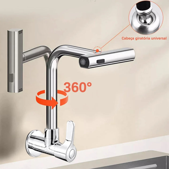 Torneira De Cozinha Cascata 360° Com 3 Funções - VERONA DECOR