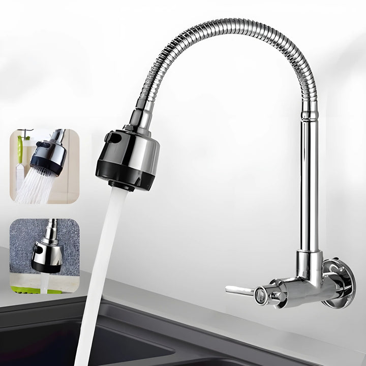 Torneira De Cozinha Gourmet Inox Com Chuveiro - VERONA DECOR