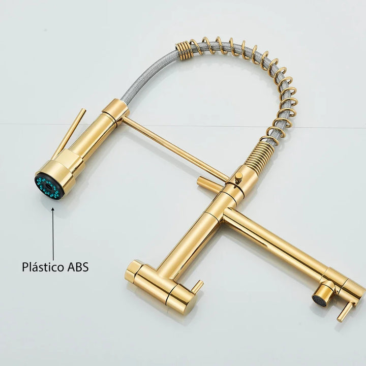 Torneira Cozinha Gourmet Monocomando De Parede Móvel Misturador Cozinha Água Fria - VERONA DECOR