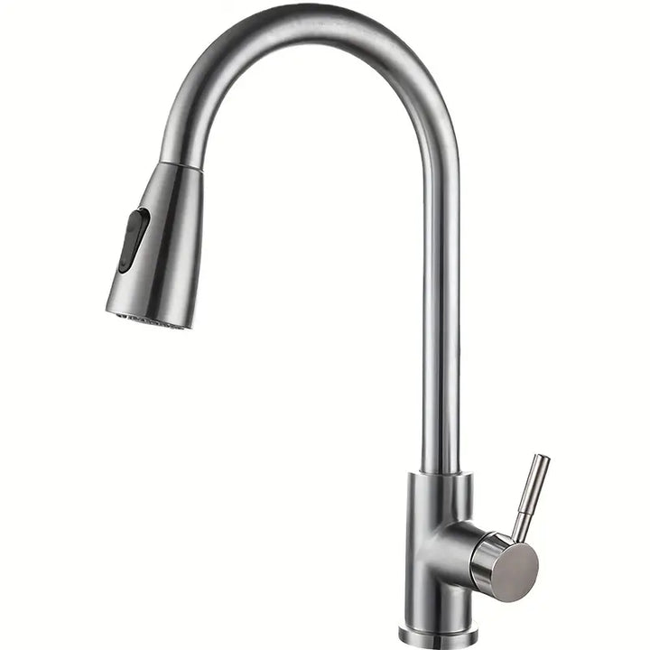 Torneira Gourmet Pia Cozinha Com Extensor Flexível Misturador Monocomando Spray Arejador Articulado Inox - VERONA DECOR