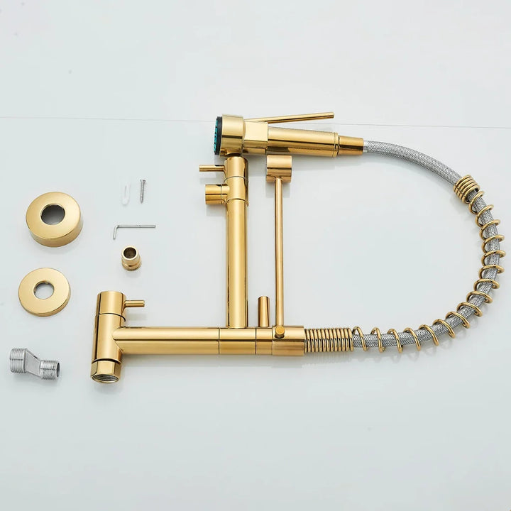 Torneira Cozinha Gourmet Monocomando De Parede Móvel Misturador Cozinha Água Fria - VERONA DECOR