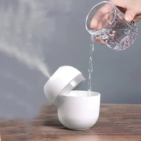 Kit 2 Umidificador de Ar Portátil Ultrassônico - Aromatizador de Ambiente Doméstico e Escritório - Verona Decor - VERONA DECOR
