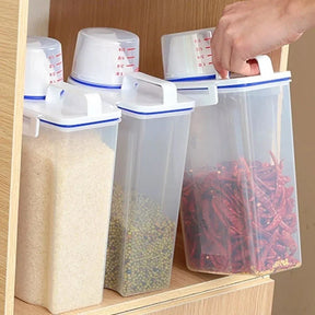 Kit 2 Pote Hermético com Copo Medidor Bico Dosador 2.5L - Verona Decor - VERONA DECOR